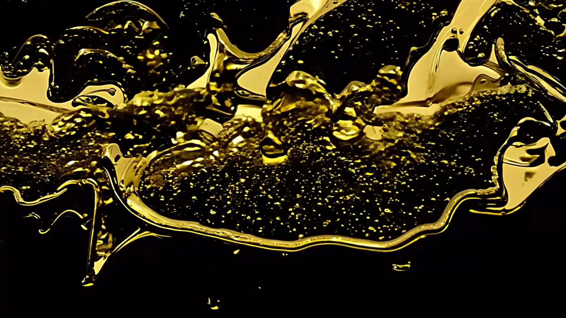 Golden Liquid Flow Elegant Visual Background